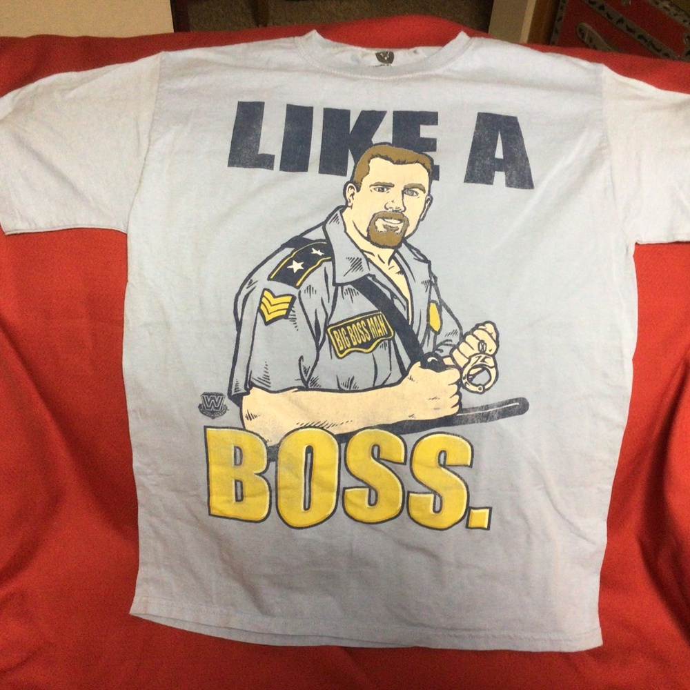 WWE authentic BOSSMAN tshirt